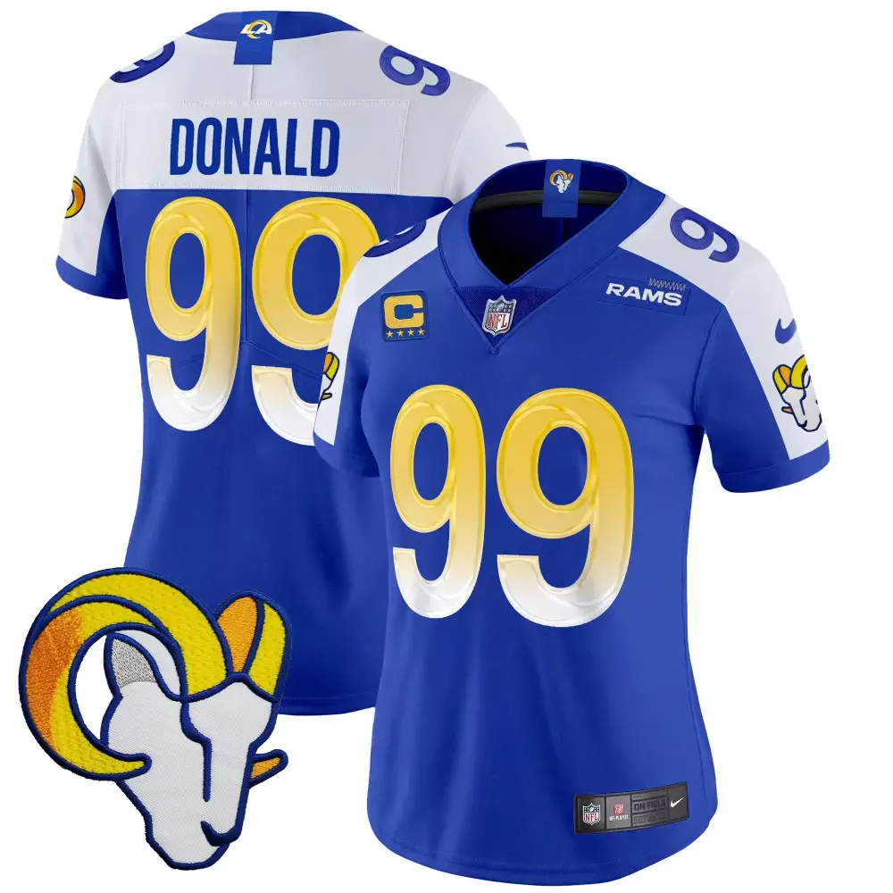 Aaron Donald Los Angeles Rams Women's Royal Alternate Vapor Limited Jersey V2 | Stylish Fan Gear | For Men, Women & Youth
