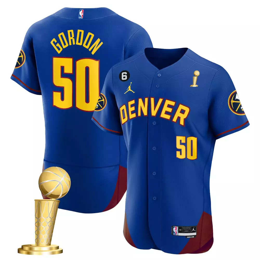 Aaron Gordon Denver Nuggets 2023 Champions Flex Base Jersey | All Stitched | Game Day Fan Gear | For Men, Women & Youth