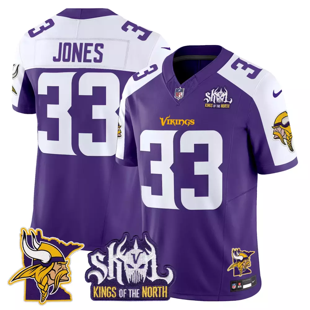 Aaron Jones Minnesota Vikings 2024 Purple Alternate Women's Vapor Limited Jersey | Classic Stitched Fan Gear | For Women & Youth