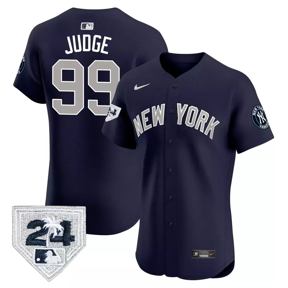 Aaron Judge 2024 Yankees Spring Training Patch Vapor Premier Elite Jersey | Men's Fan Gear | For Men, Women & Youth