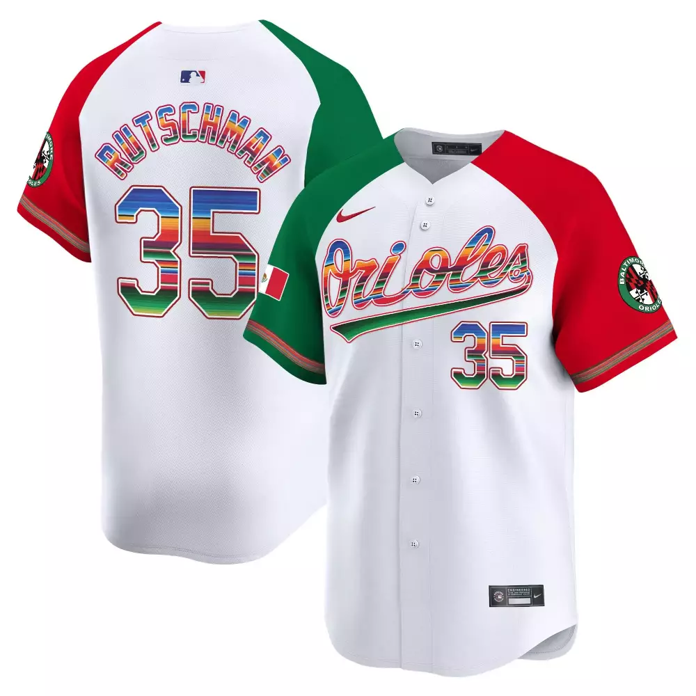 Adley Rutschman Alternate Men's Baltimore Orioles Mexico Vapor Premier Limited Jersey | All Stitched | Fan Gear for Men, Women & Youth