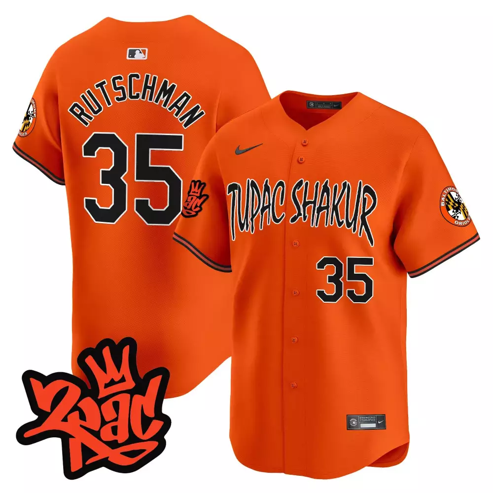 Adley Rutschman Baltimore Orioles Tupac Shakur Vapor Premier Limited Jersey | Stitched Design | Fan Gear for Men, Women & Youth