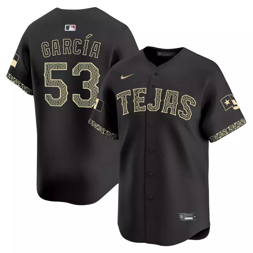 Adolis Garcia Black Heritage Men's Texas Rangers Mexico Vapor Premier Limited Jersey V2 | All Stitched | For Men, Women & Youth