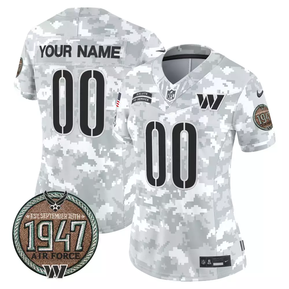 Air Force Women's Washington Commanders 2024 Salute to Service Jersey | Vapor Limited Edition | Stitched Fan Gear | For Men, Women & Youth