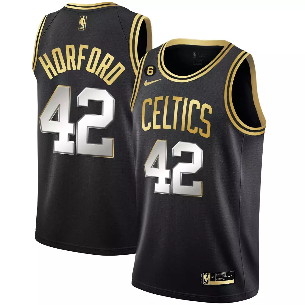 Al Horford Boston Celtics Black Limited Edition Jersey | Bill Russell Patch Collection | All Stitched Fan Gear | For Men, Women & Youth