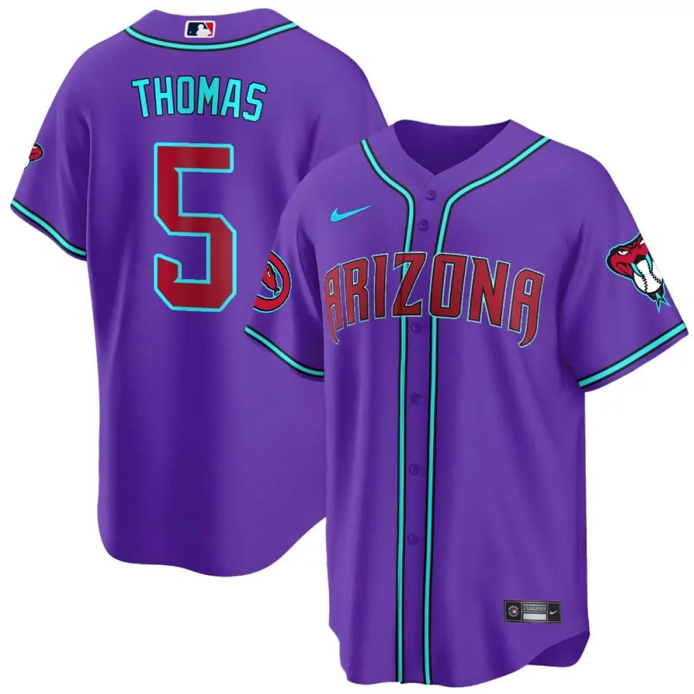 Alek Thomas Purple Arizona Diamondbacks Jersey | 2024 Cool Base V2 | All Stitched | For Men, Women & Youth