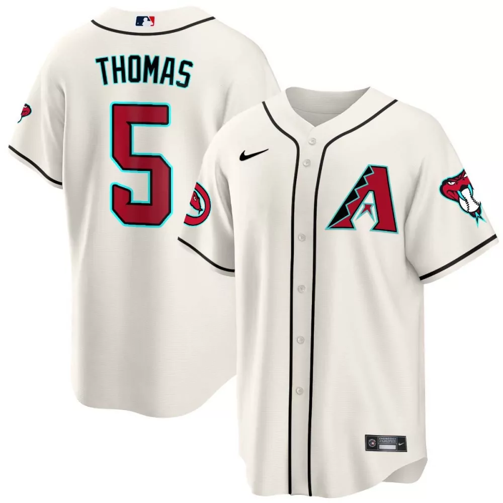Alek Thomas White Men's Arizona Diamondbacks Jersey | 2024 Cool Base | All Stitched | For Men, Women & Youth