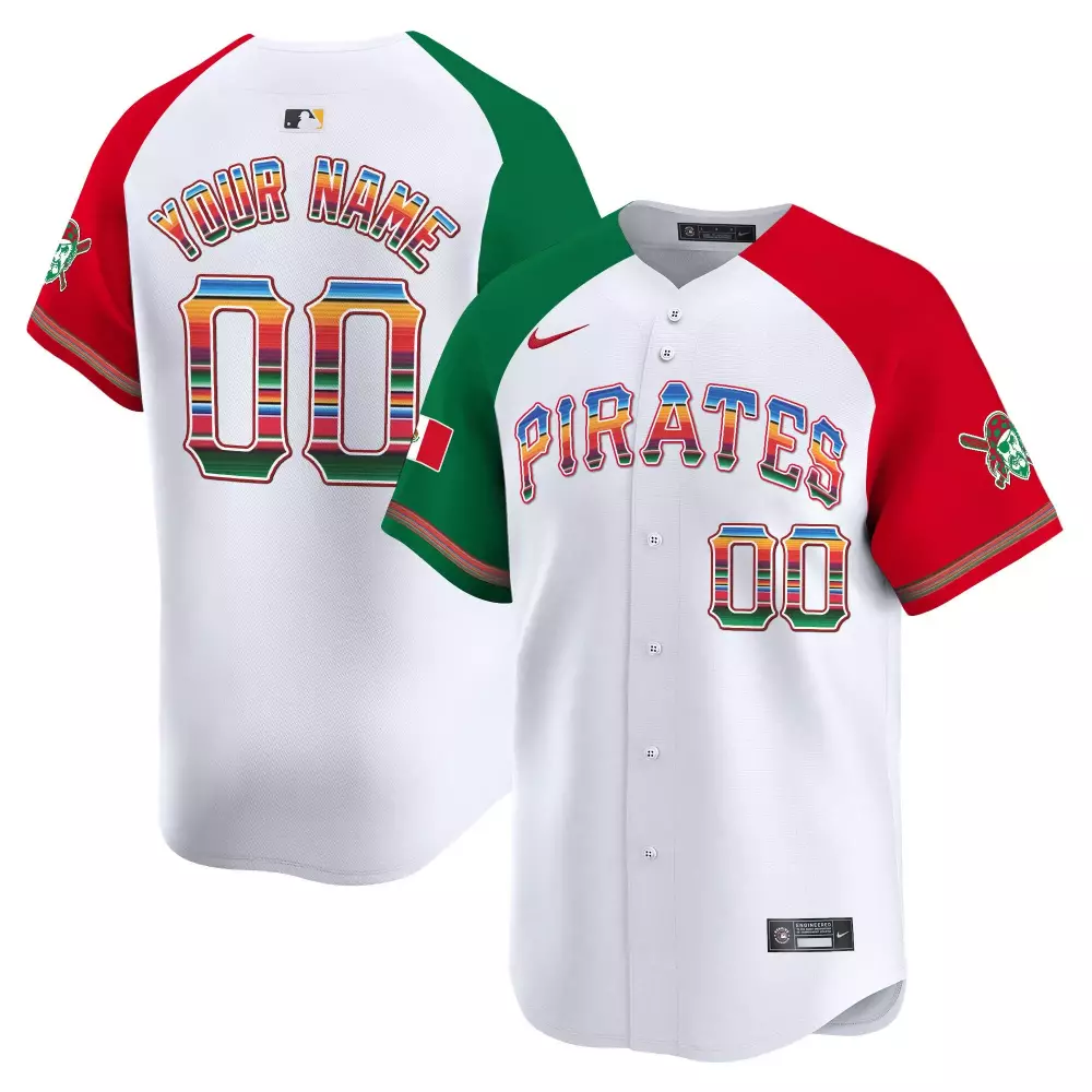 Alternate Men's Pittsburgh Pirates Mexico Vapor Premier Custom Jersey | Limited Edition Stitched Fan Gear | For Men, Women & Youth