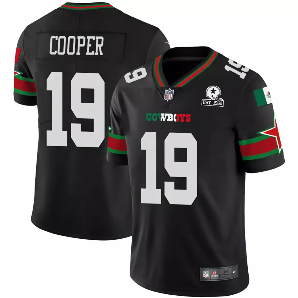 Amari Cooper Dallas Cowboys Mexico Vapor Jersey | Est 1960 Patch | All Stitched Fan Gear | For Men, Women & Youth