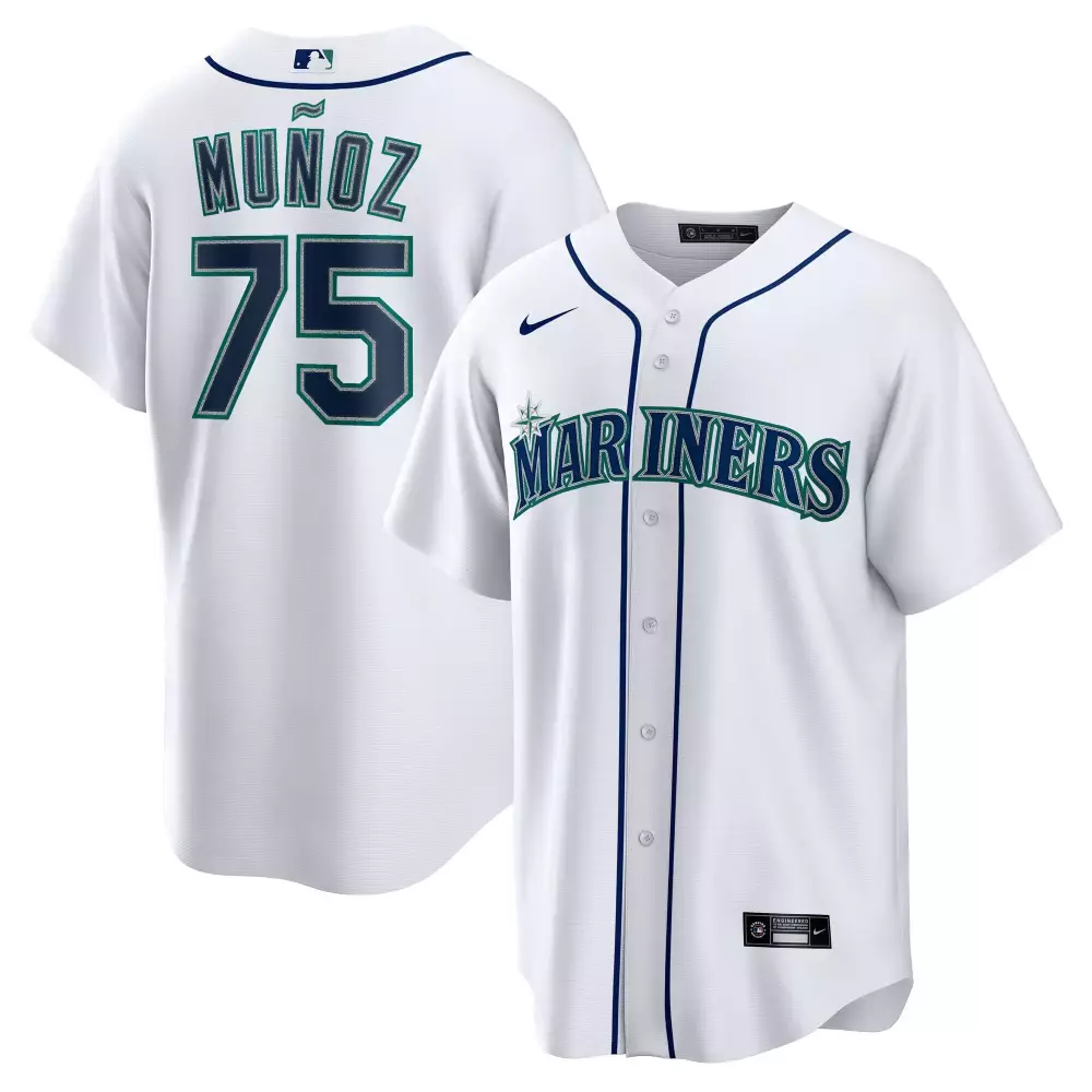 Andres Muooz Seattle Mariners Cool Base Jersey | 2023 White Stitched Style | Perfect Fan Gear | For Men, Women & Youth