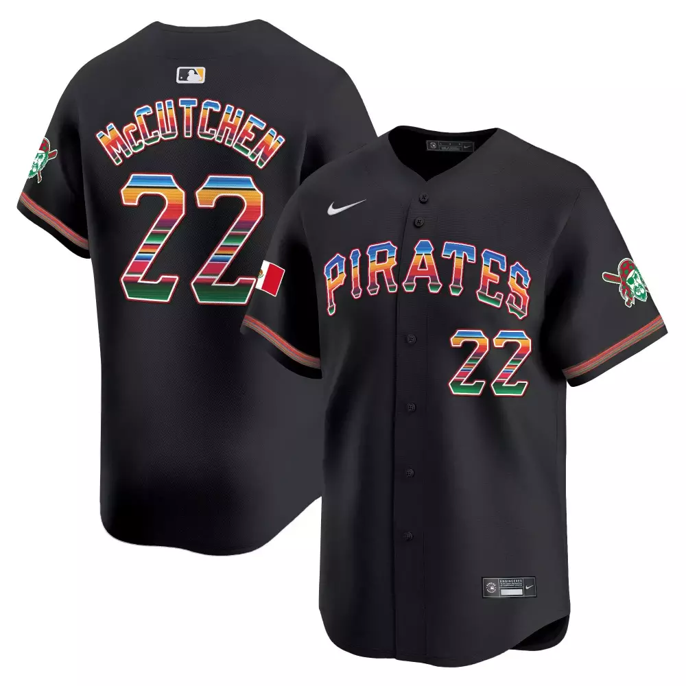 Andrew McCutchen Black Pittsburgh Pirates Mexico Vapor Premier Limited Jersey | All Stitched | Unique Fan Gear for Men, Women & Youth