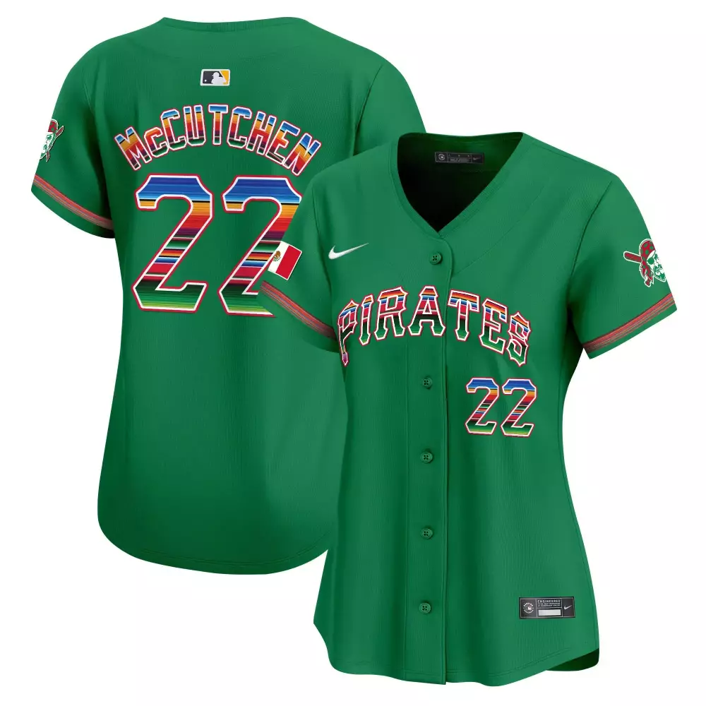 Andrew McCutchen Green Women's Pittsburgh Pirates Mexico Vapor Premier Limited Jersey | All Stitched | Fan Gear for Men, Women & Youth