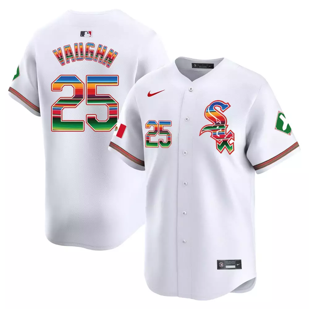 Andrew Vaughn Chicago White Sox Mexico Vapor Premier Limited Jersey V2 | All Stitched Design | For Men, Women & Youth