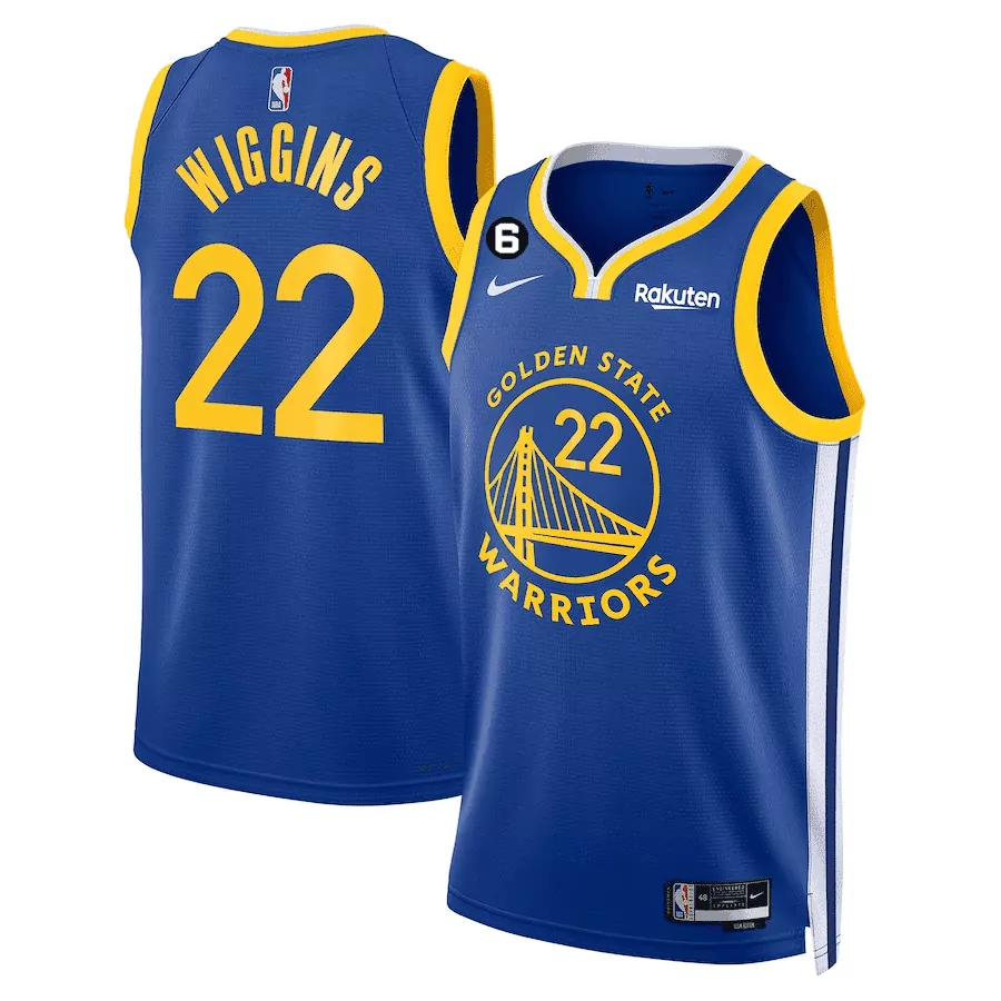 Andrew Wiggins Golden State Warriors 2022-23 Icon Royal Jersey | All Stitched | Game Day Outfit for Men, Women & Youth