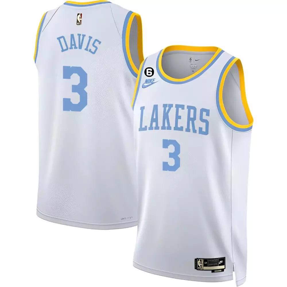 Anthony Davis 2023 Classic Edition Jersey | Los Angeles Lakers All Stitched | Fan Gear for Men, Women & Youth