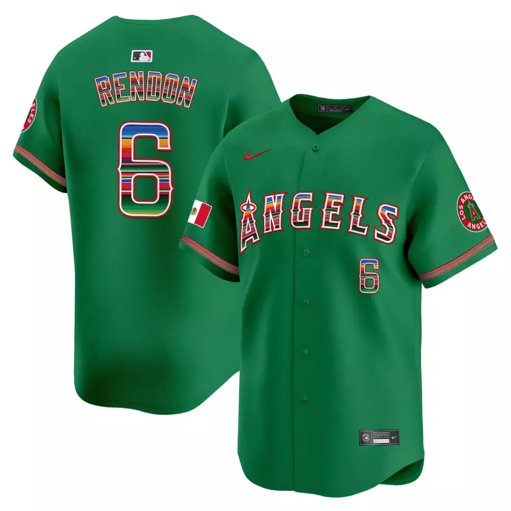 Anthony Rendon Green Men's Los Angeles Angels Mexico Vapor Premier Limited Jersey | All Stitched | For Men, Women & Youth
