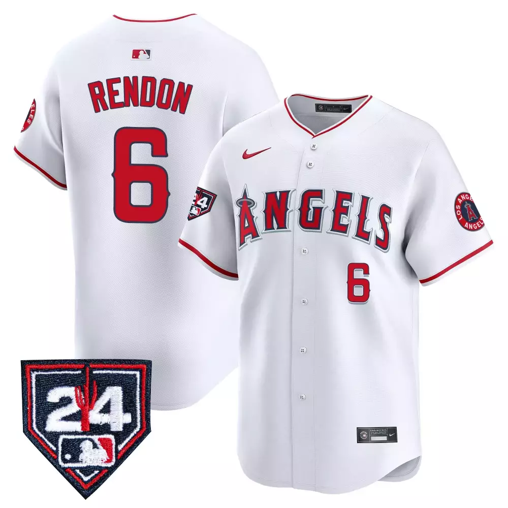 Rendon Anthony Los Angeles Angels 2024 White Jersey | Stitched Vapor Premier | Game Day Outfit for Men, Women & Youth