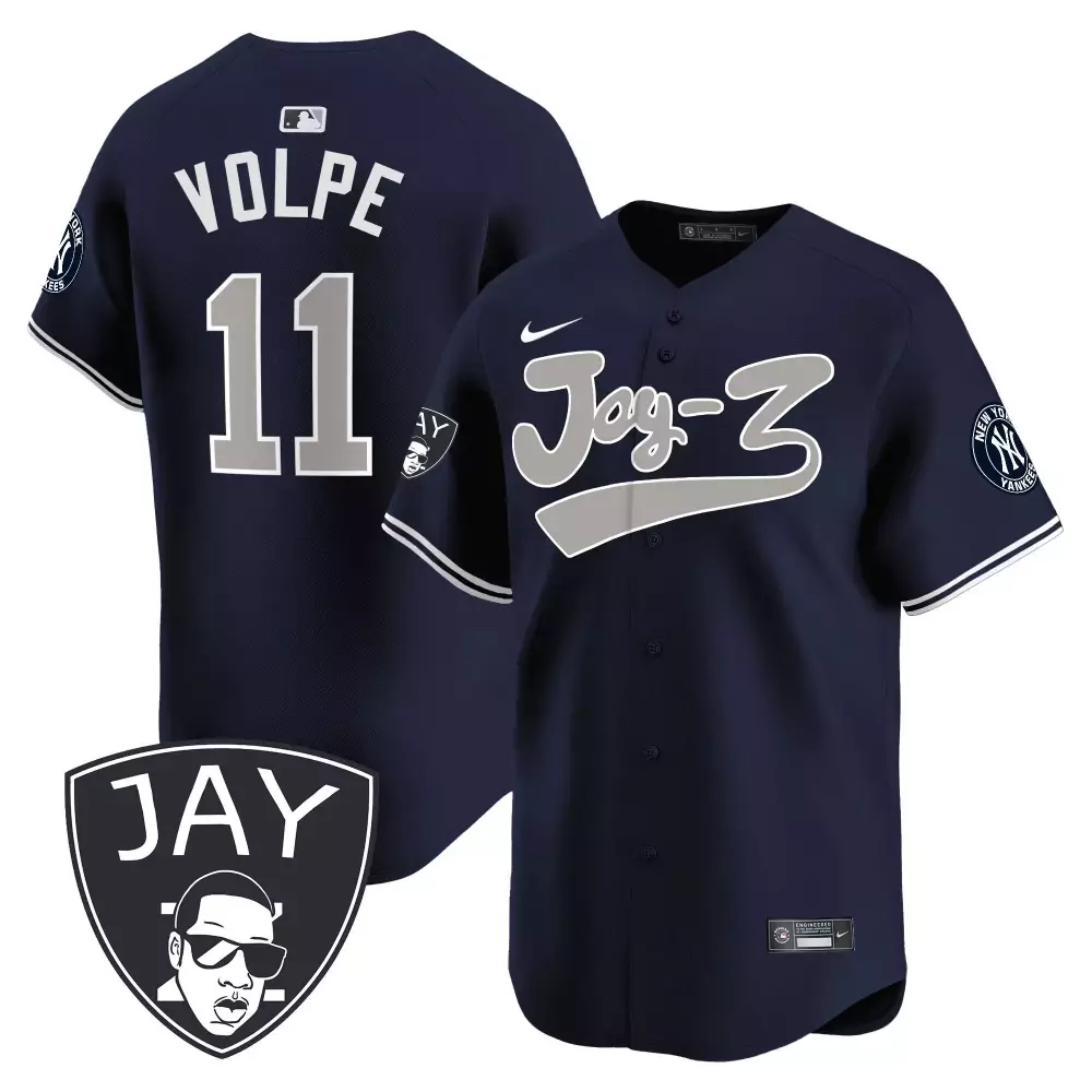 Volpe Yankees Men's 2024 Jay-Z Vapor Premier Limited Jersey V2 | Stitched Alternate Fan Gear | For Men, Women & Youth