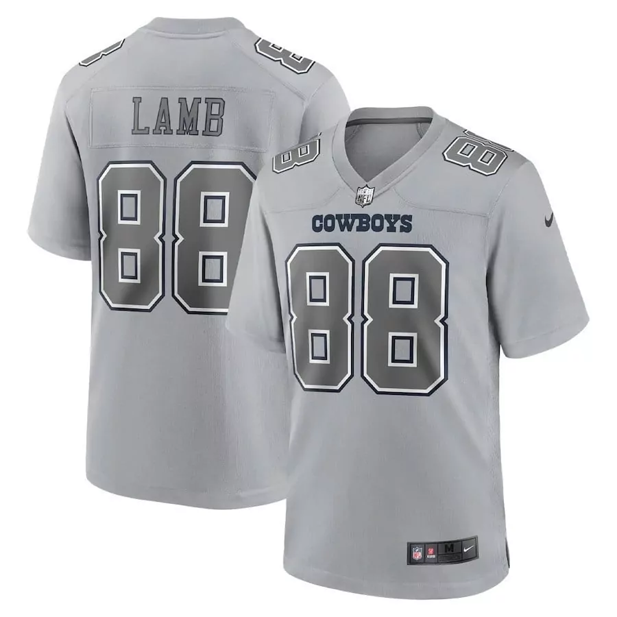 Atmosphere Gray Men's Ceedee Lamb Dallas Cowboys Game Jersey | Stitched Fan Gear for Game Day | For Men, Women & Youth