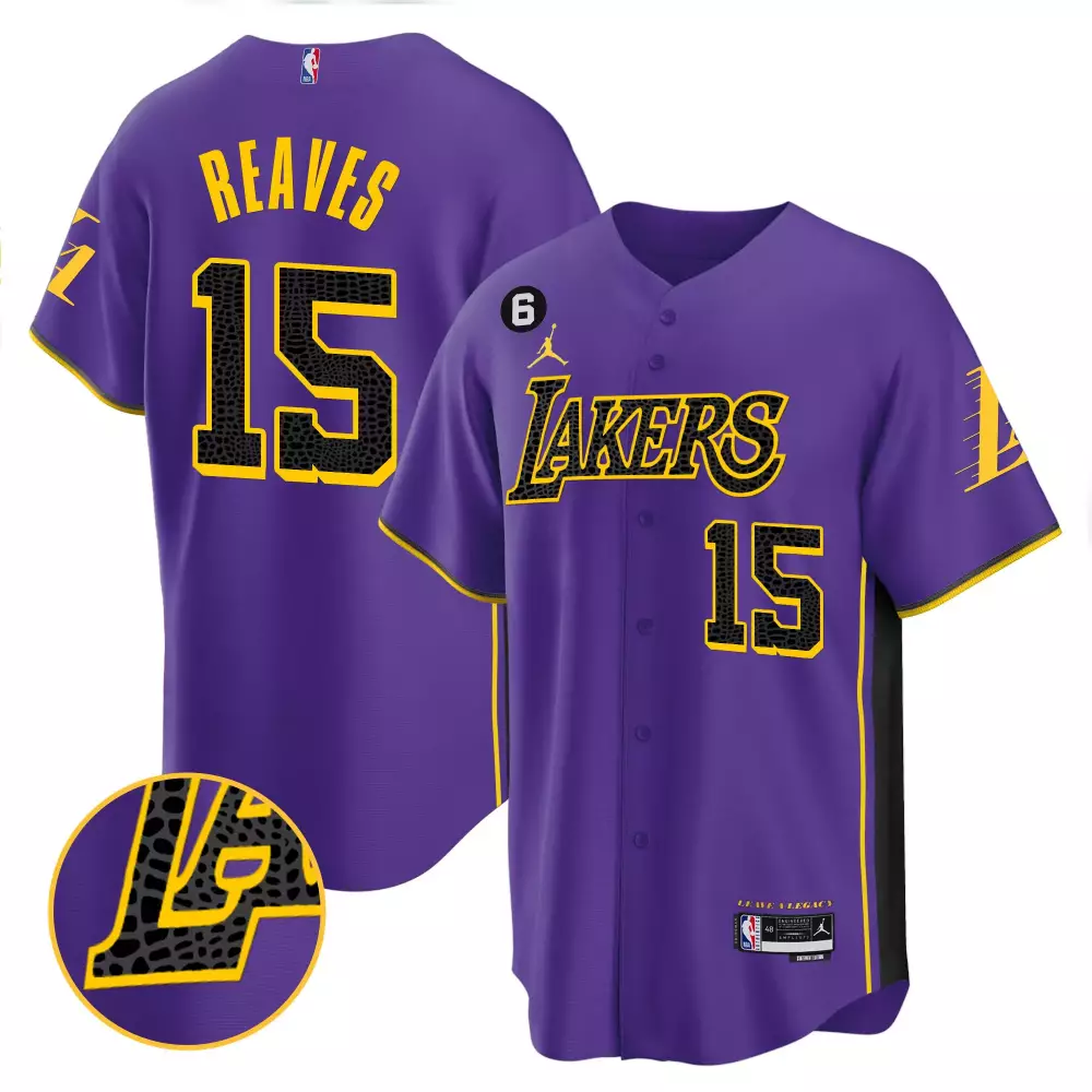 Austin Reaves Purple Lakers Cool Base Mamba Jersey | All Stitched | Game Day Outfit for Men, Women & Youth