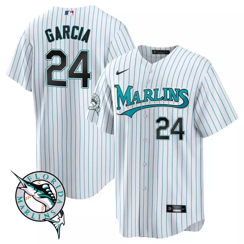 Avisail Garcia Men's Miami Marlins Throwback Jersey | Cool Base Stitched | For Men, Women & Youth