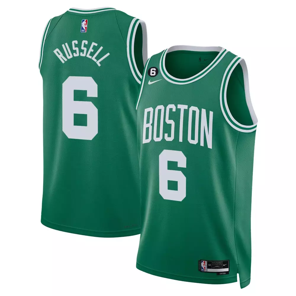 Bill Russell Icon Edition Jersey | Boston Celtics Bill Russell Patch | Stitched Fan Gear for Men, Women & Youth