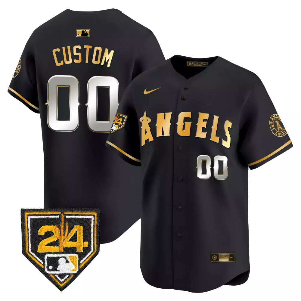 Black Gold 2024 Spring Training Custom Jersey | Los Angeles Angels Stitched Fan Gear | For Men, Women & Youth
