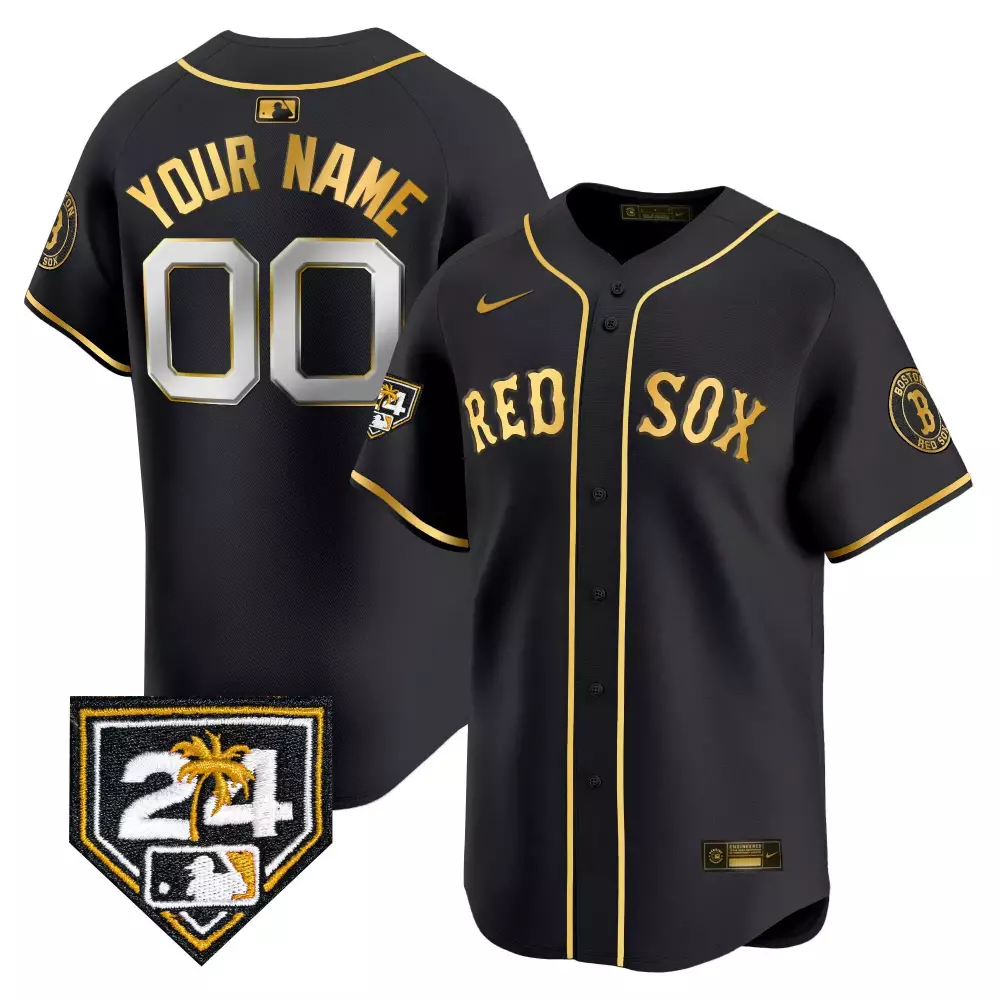 Youth Boston Red Sox Black Gold 2024 Spring Training Jersey | Stitched | Limited Edition Fan Gear | For Men, Women & Youth