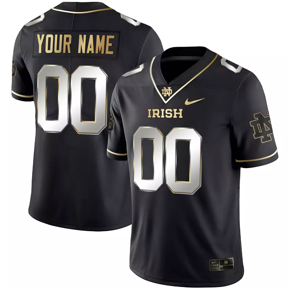 Black Limited Notre Dame Fighting Irish Custom Name Jersey | Youth Edition | For Men, Women & Youth