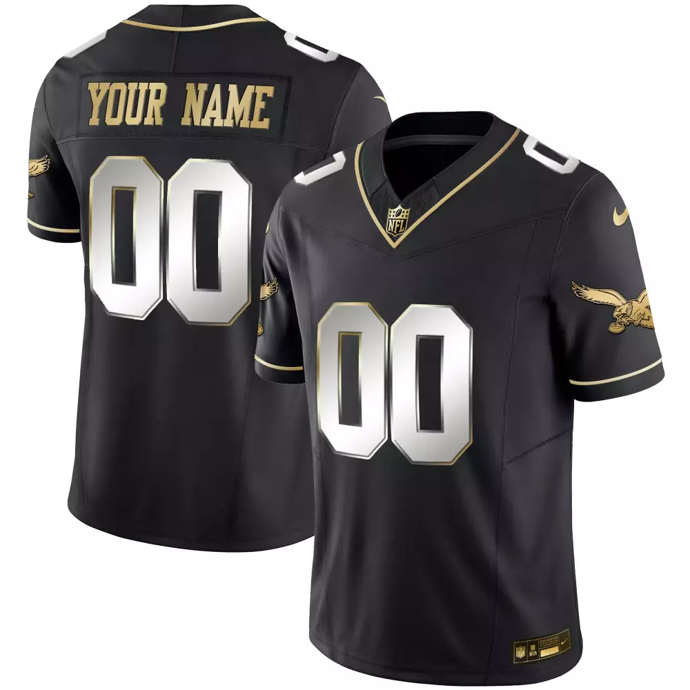 Throwback Kelly Vapor Limited Philadelphia Eagles Black Custom Jersey | All Stitched | Fan Gear for Youth