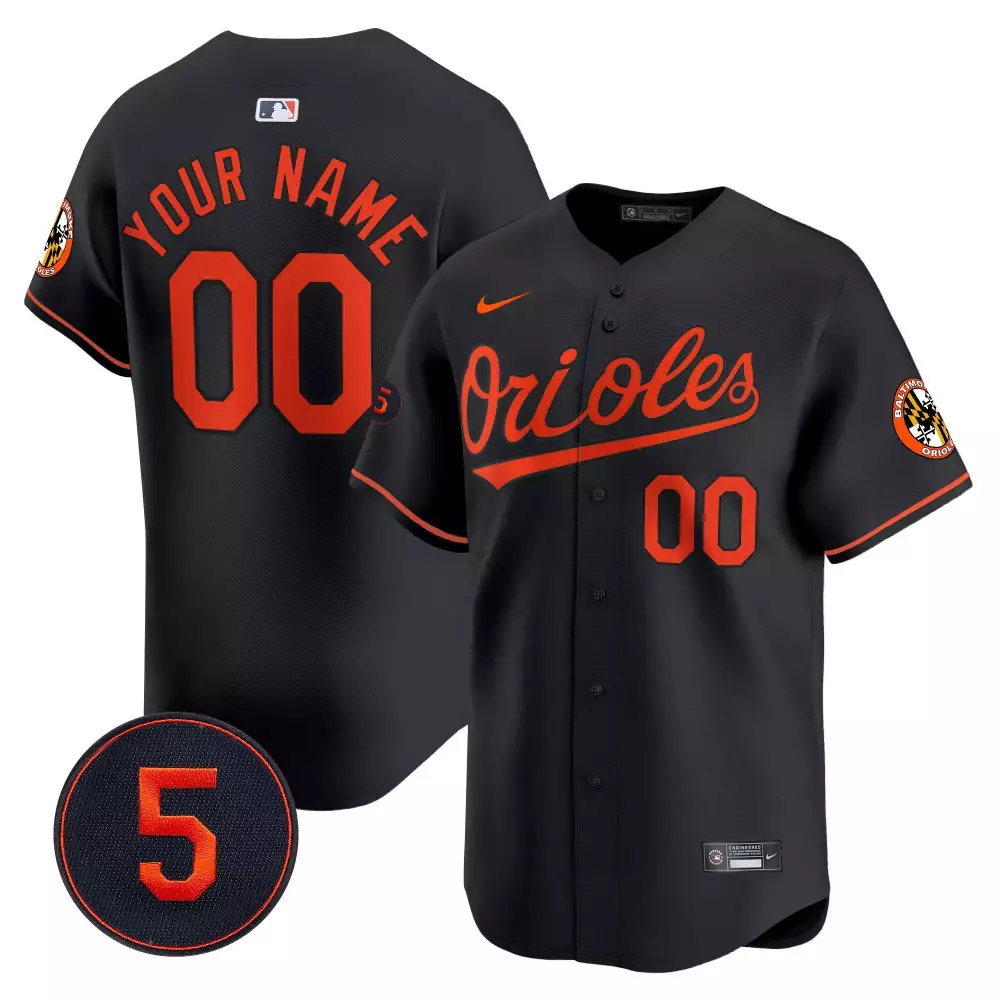 Robinson Baltimore Orioles Patch Vapor Premier Jersey | Black Stitched Design | Limited Edition for Men, Women & Youth