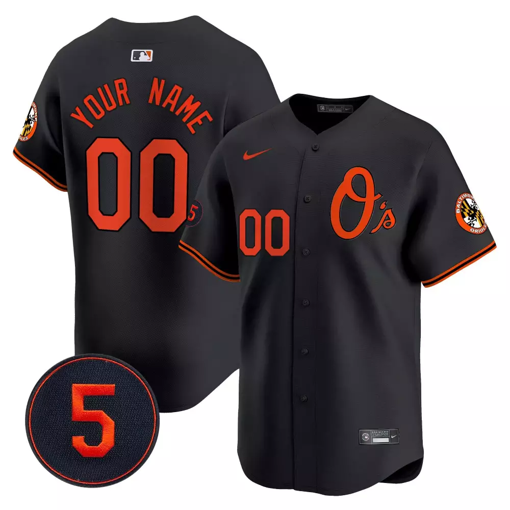 Robinson Baltimore Orioles Patch Vapor Premier Jersey V4 | Black Stitched Design | Limited Edition for Men, Women & Youth