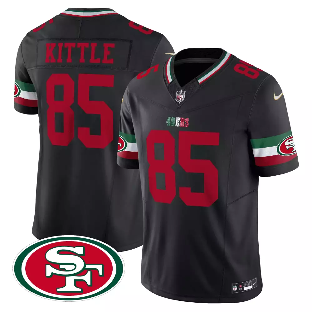 George Kittle 49ers Black Mexico Edition Limited Jersey | Stylish Fan Gear | Perfect Gift Idea | For Men, Women & Youth