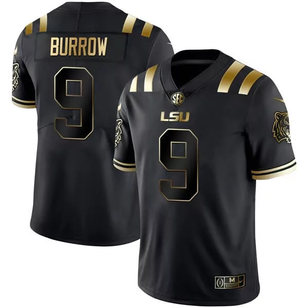 Joe Burrow Black Jersey | LSU Tigers All Stitched | Fan Gear for Men, Women & Youth
