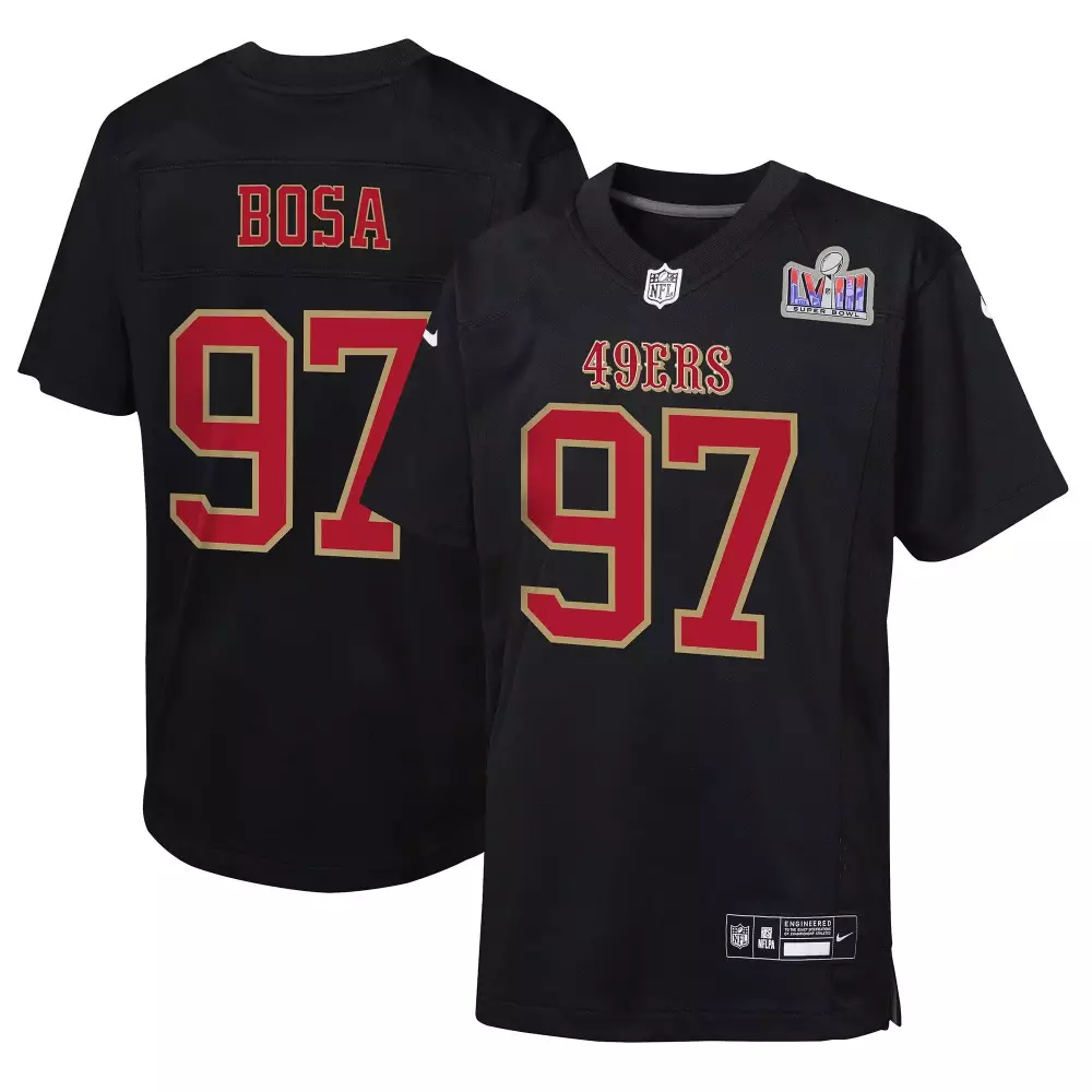 Nick Bosa San Francisco 49ers Men's Game Jersey | Classic Black Design | Fan Gear for Men, Women & Youth