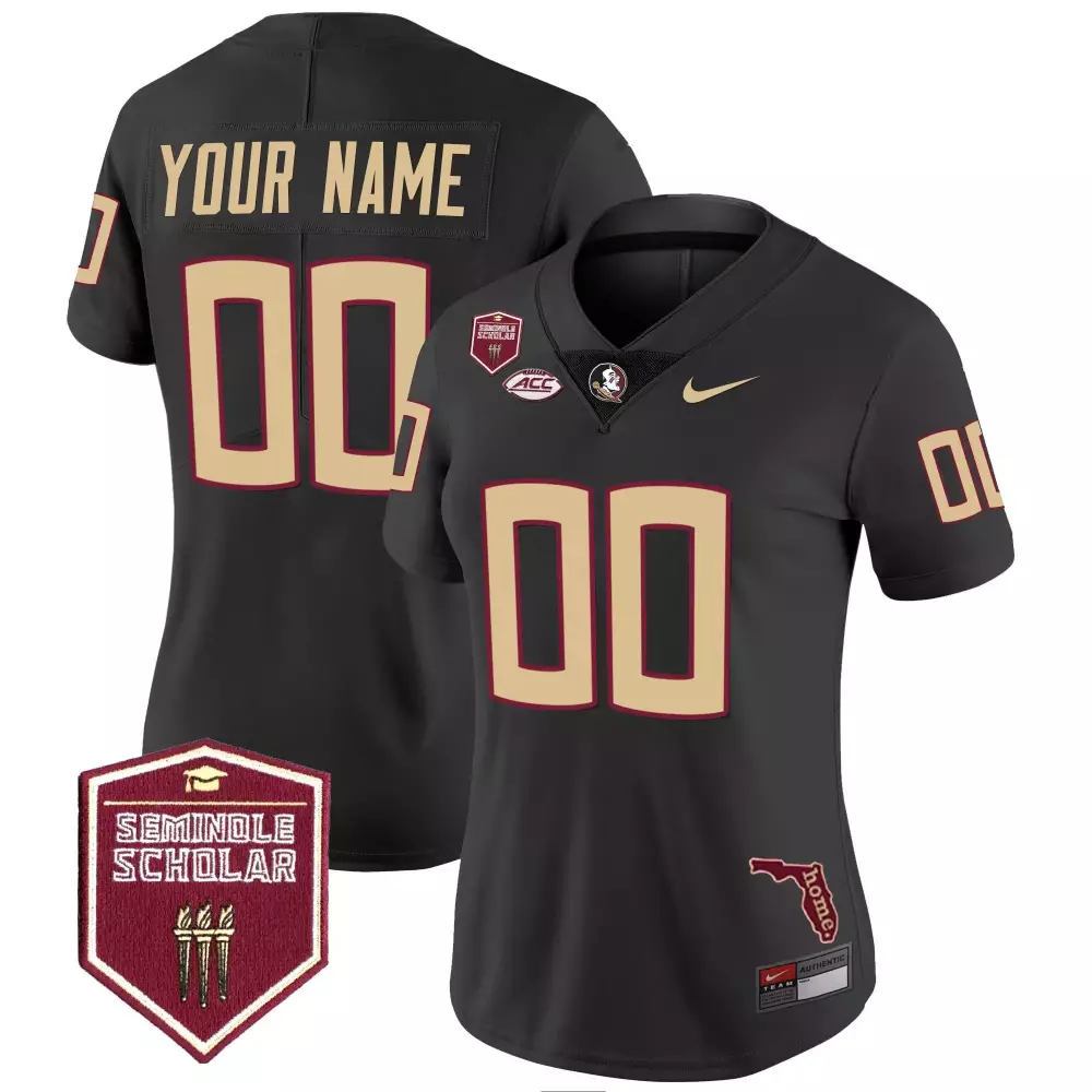 Florida State Seminoles Black Vapor Limited Jersey | Custom Stitched Fan Gear for Women | For Men, Women & Youth
