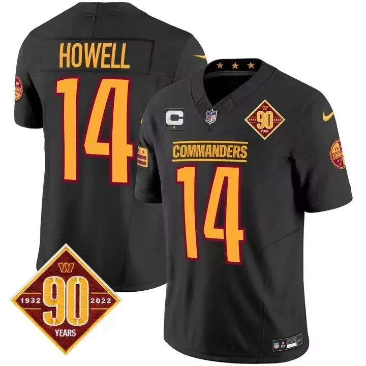 Sam Howell Black Youth Jersey | Washington Commanders Stitched | Custom Design | For Men, Women & Youth