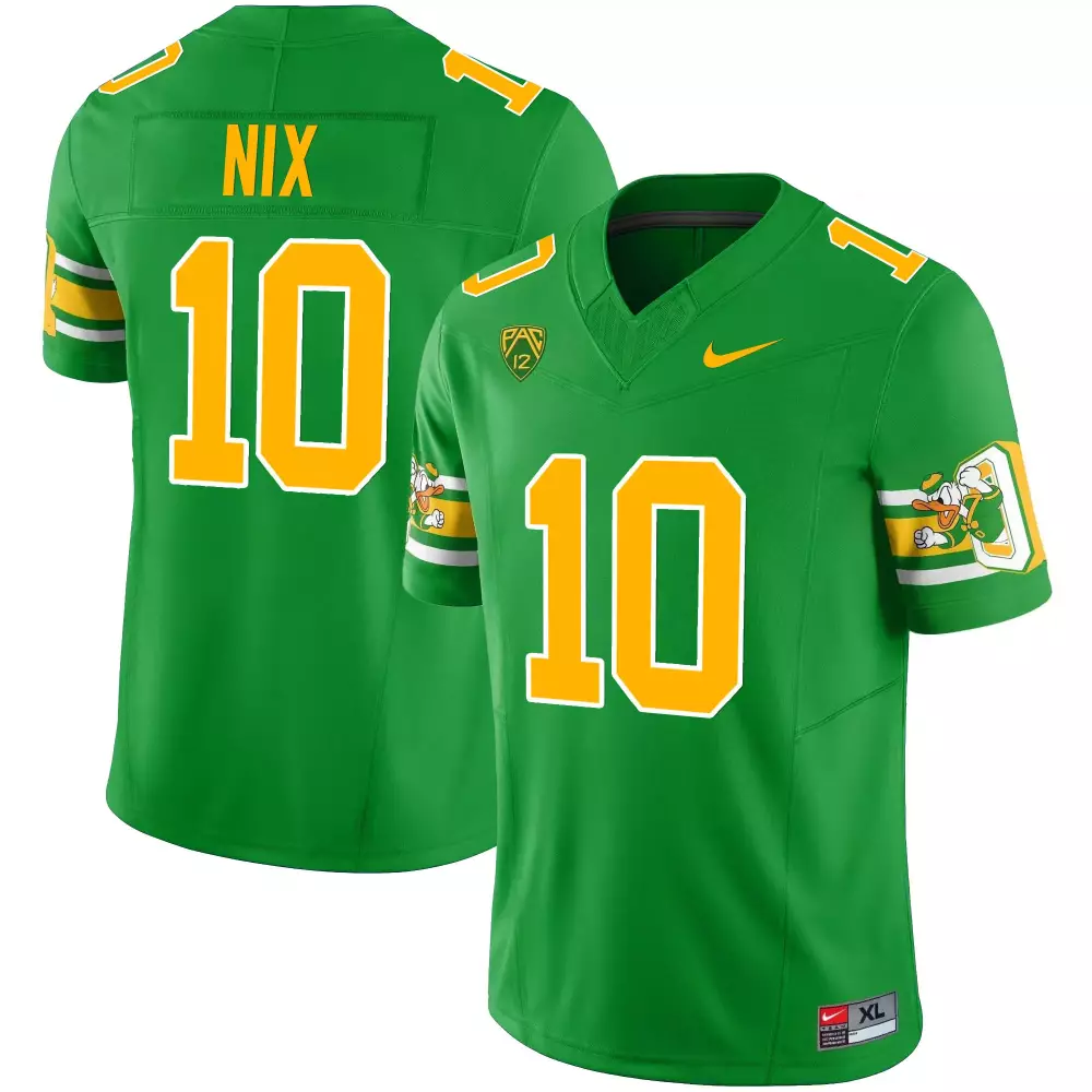 Bo Nix Oregon Ducks 1984 Throwback Jersey | Stitched Green Fan Gear | For Men, Women & Youth