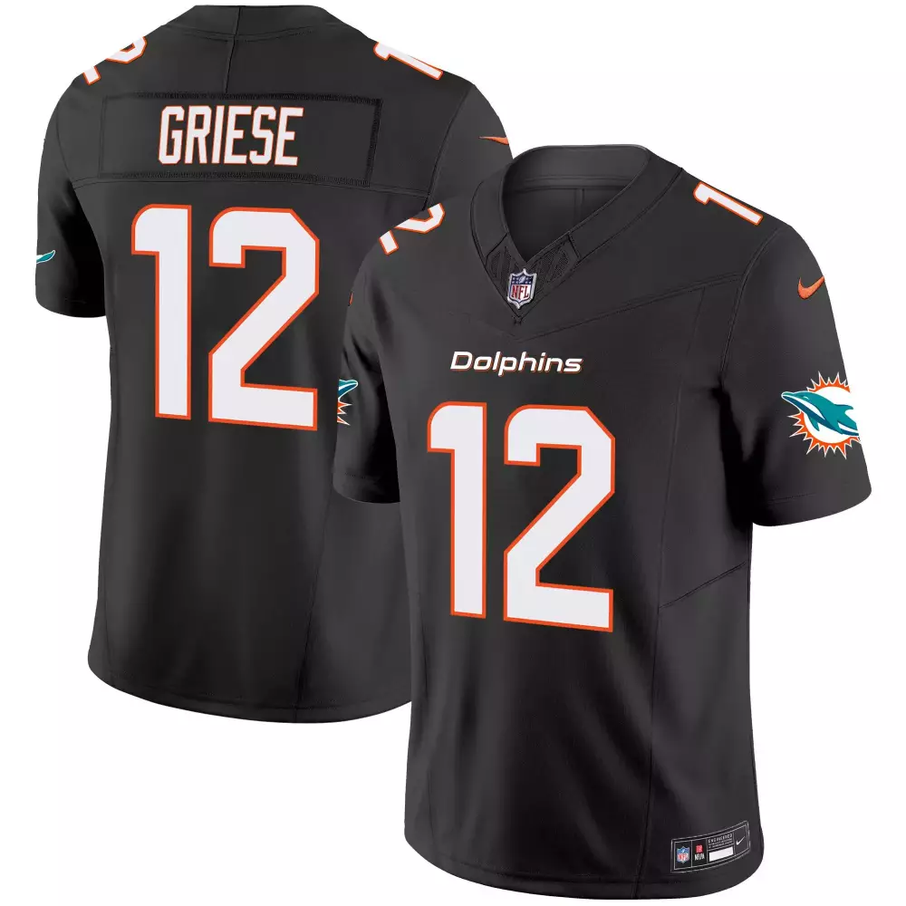 Bob Griese Miami Dolphins Black Vapor Limited Jersey V2 | Stitched Design | Premium Fan Gear for Men, Women & Youth