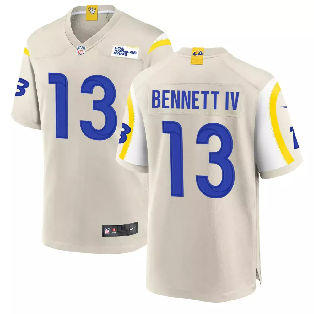 Stetson Bennett Los Angeles Rams Bone Youth Jersey | All Stitched | Fan Gear for Youth