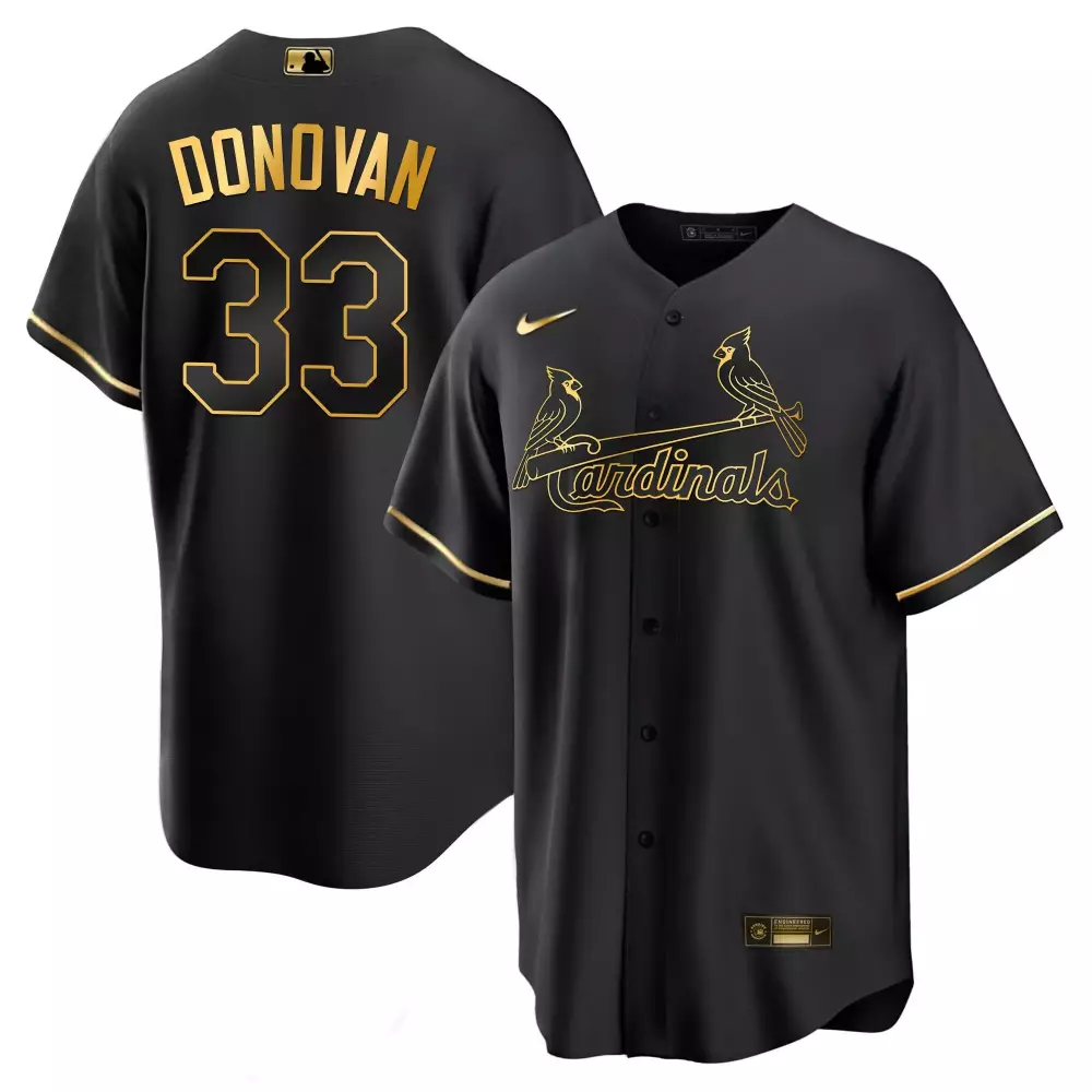 Donovan Cardinals Limited Gold Jersey | Black Cool Style | Men's Stitched Fan Gear for All