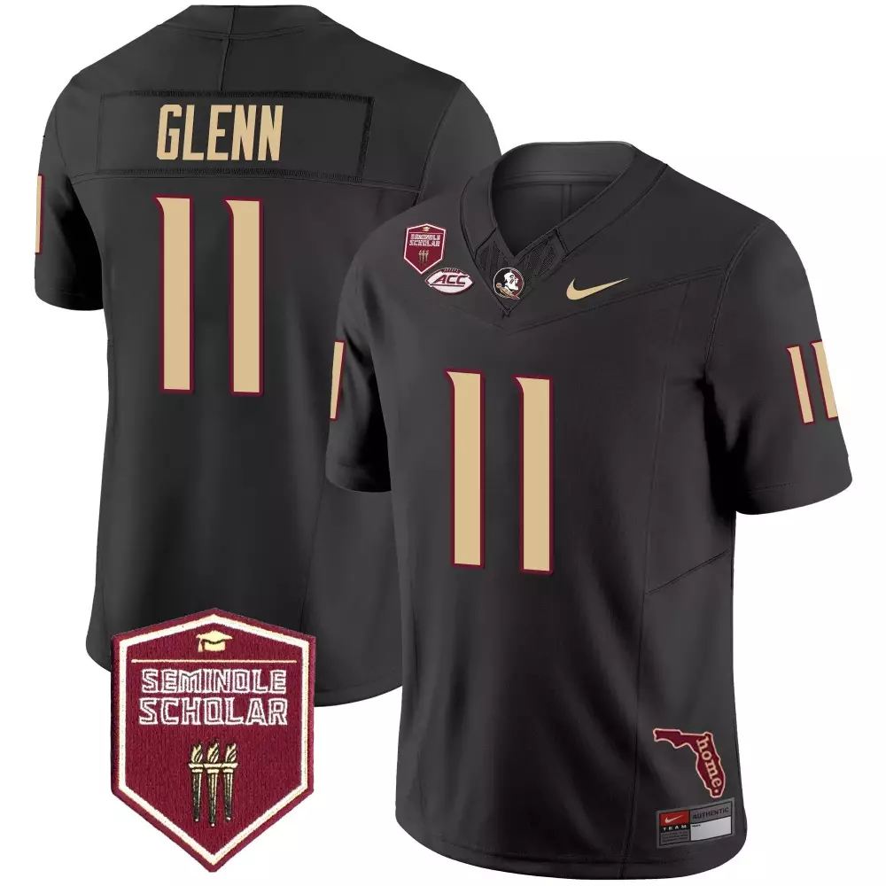 Brock Glenn Florida State Seminoles Black Vapor Limited Jersey | Custom Stitched Fan Gear | For Men, Women & Youth