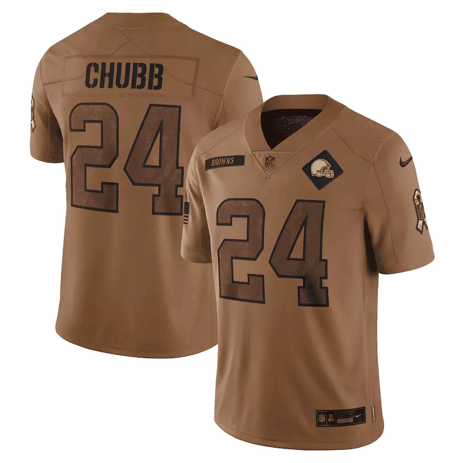 Nick Chubb 2023 Salute to Service Limited Jersey | Stitched Youth Fan Gear | For Men, Women & Youth