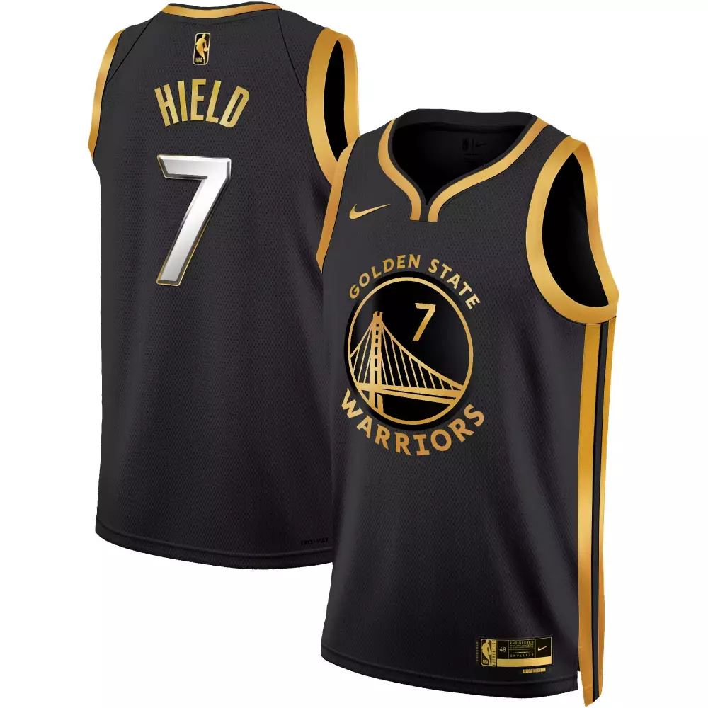 Buddy Hield Golden State Warriors 2025 Black Gold Swingman Jersey | Stitched Fan Gear | For Men, Women & Youth