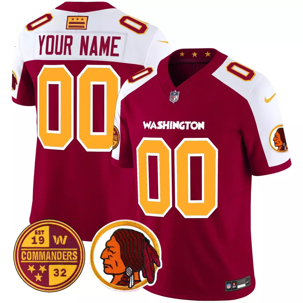 Custom Washington Commanders Jersey | Burgundy Alternate | Limited Edition | For Youth | Gift Idea
