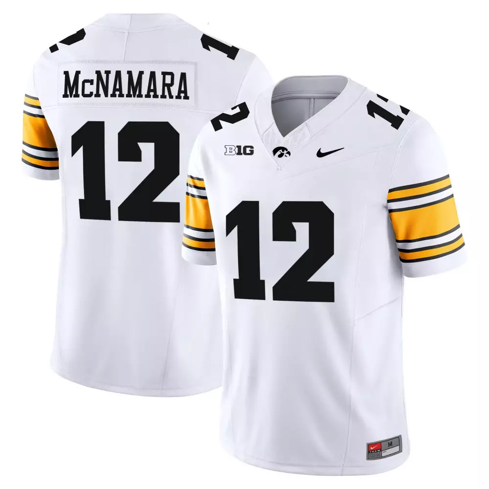 Cade McNamara White Men's Iowa Hawkeyes Vapor Limited Jersey | All Stitched Fan Gear | For Men, Women & Youth