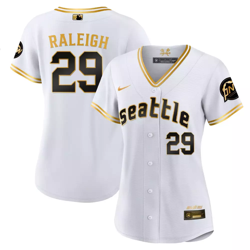 Cal Raleigh Seattle Mariners 2023 City Connect Gold Jersey | Stylish Fan Gear for Women | For Women & Youth