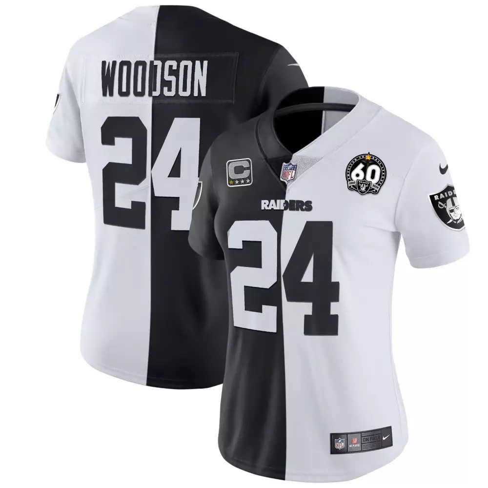 Charles Woodson Split Gold 60th Season Patch Jersey | Stitched | Limited Edition Fan Gear | For Women