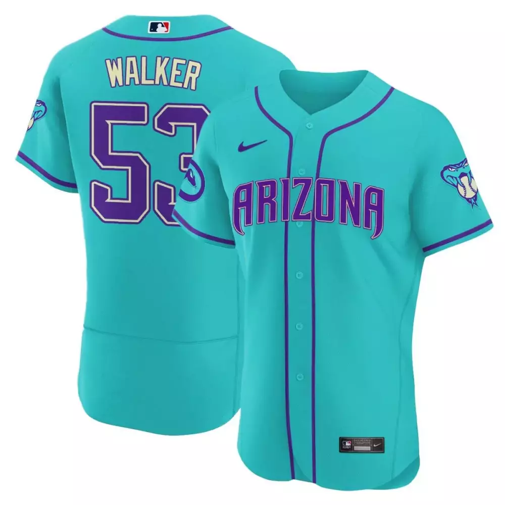 Christian Walker Arizona Diamondbacks 2024 Teal Purple Jersey | Stitched Fan Gear | Limited Edition for Men, Women & Youth
