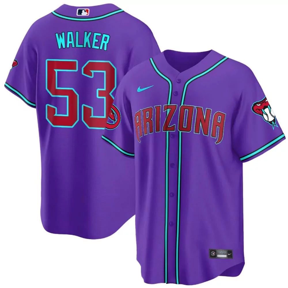 Christian Walker Arizona Diamondbacks 2024 Purple Cool Base Jersey V2 | Stitched Fan Gear | For Men, Women & Youth